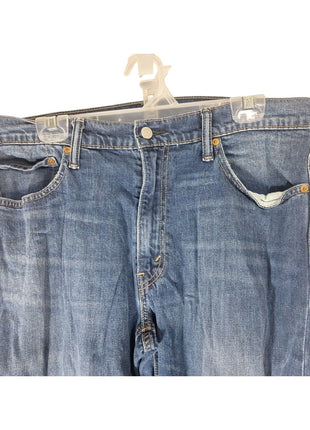 Levis Jeans Mens 36 X 34 Denim 541 Tapered Mid Rise Blue