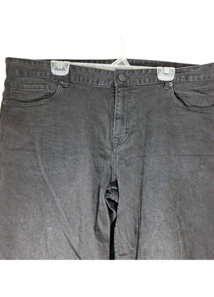 Calvin Klein Jeans Mens 40x32 Black Regular Fit Pockets Straight Leg