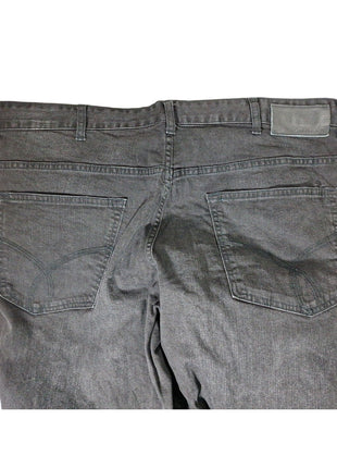 Calvin Klein Jeans Mens 40x32 Black Regular Fit Pockets Straight Leg
