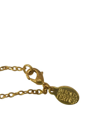 Bijoux Terner gold tone necklace and earrings set Cross Austrian Crystal