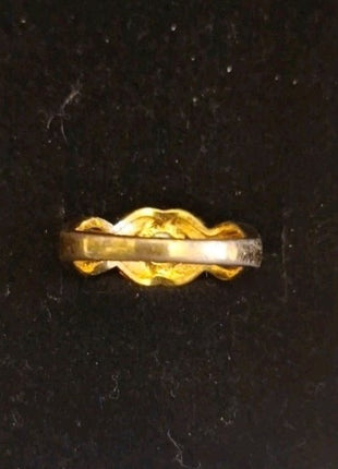 Vintage 18KT HGE Engagement Wedding Ring CZ Cubic Zirconia Size 7