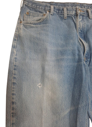 Carhartt B146 DST Relaxed Fit Jeans Mens 44x28 Blue Denim Work Pants