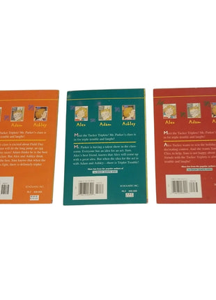 Scholastic Triplet Trouble Book Set Of 3: Field Day Talent Show Runaway Reindeer