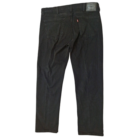 Levi’s 505 Men’s Straight Leg Jeans Size 40x32 Black Cotton Blend Durable Denim