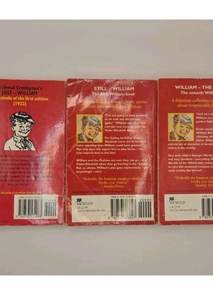 Lot of 3 Richmal Crompton William Books - Just William Still William The Outlaw