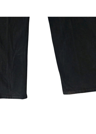 Levis 505 Mens Straight Fit Black Jeans W40 L32 Cotton Blend Denim