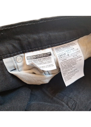 Levis 505 Mens Straight Fit Black Jeans W40 L32 Cotton Blend Denim