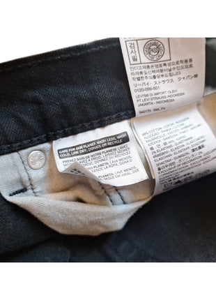 Levis 505 Mens Straight Fit Black Jeans W40 L32 Cotton Blend Denim