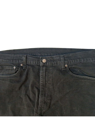 Levis 505 Mens Straight Fit Black Jeans W40 L32 Cotton Blend Denim