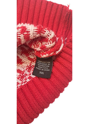 Blizzard Bay Red XXL Ugly Christmas Sweater Llama With Scarf