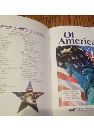 Lot of 2 GRADE 5 BEKA abeka Homeschool Books Windows to the World - Of America 1
