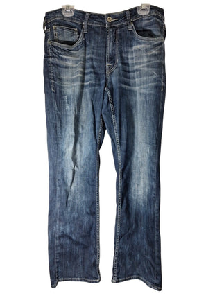 Departwest Nomad Men’s Stretch Jeans Size 31x30 Dark Wash Distressed Denim