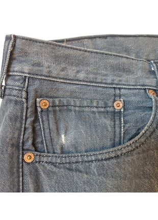 Levis 501 Original Fit Straight Leg Blue Denim Jeans W46 L30