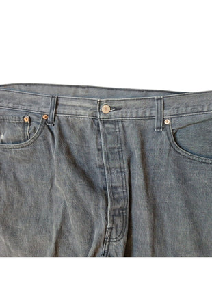 Levis 501 Original Fit Straight Leg Blue Denim Jeans W46 L30