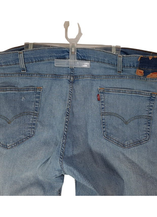 Levi 541 Athletic Taper Jeans Mens 48x32 Blue Light Wash Denim Big And Tall