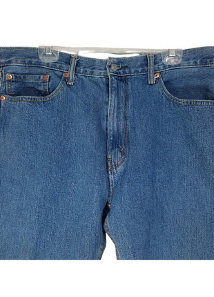 Nice Men`s Levi's 505 Denim Blue Jeans Regular Straight Fit 100% Cotton Sz 38x30