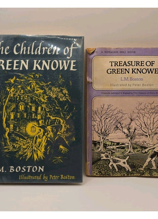 Lot of 2 L.M. Boston The Children of Green Knowe 1955 + Treausre of Greene Knowe