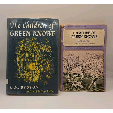 Lot of 2 L.M. Boston The Children of Green Knowe 1955 + Treausre of Greene Knowe