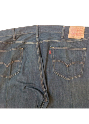 Levis 501 Mens Dark Wash Denim Jeans 46x34