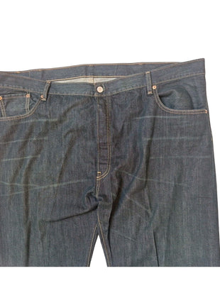 Levis 501 Mens Dark Wash Denim Jeans 46x34