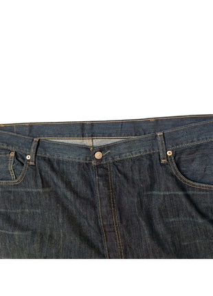 Levis 501 Mens Dark Wash Denim Jeans 46x34