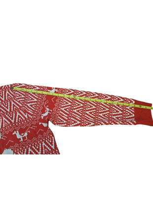 Llama with Sunglasses and LED Lights Red XXL Ugly Christmas Sweater