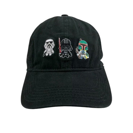 Star Wars Embroidered Characters Black Adjustable Baseball Cap