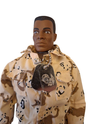 GI Joe Action Figure USMC Force Recon African-American US Marine 1996 Hasbro