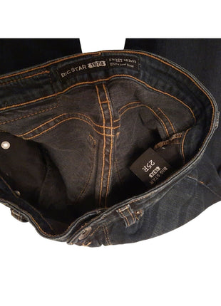 Big Star Sweet Skinny Ultra Low Rise Size 25R - Dark Wash Jeans 31.5" Inseam