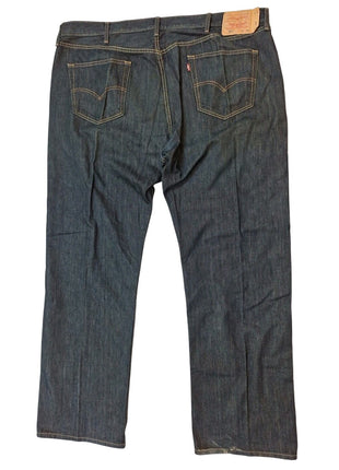 Levi’s 501 Original Fit Men’s Jeans Size 46x34 Dark Wash Blue Denim Button-Fly 100% Cotton Classic
