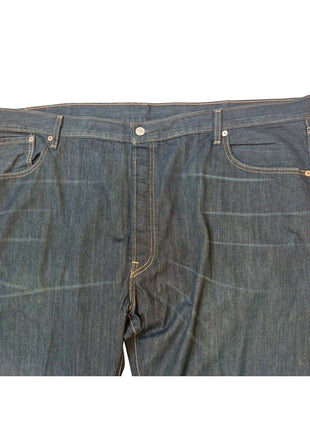 Levis 501 Original Fit Mens Jeans 46x34 Dark Wash Denim Button Fly 100% Cotton Classic Style
