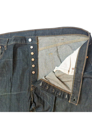 Levis 501 Original Fit Mens Jeans 46x34 Dark Wash Denim Button Fly 100% Cotton Classic Style