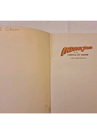 Indiana Jones and the Temple of Doom: A Tale of High Adventure 1984 Vintage
