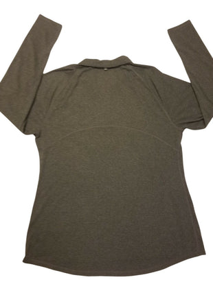 Champion Men's XXL Reflector Shirt Gray Long Sleeve Active Wear Top 1/4 Zipper