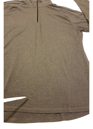 Champion Men's XXL Reflector Shirt Gray Long Sleeve Active Wear Top 1/4 Zipper