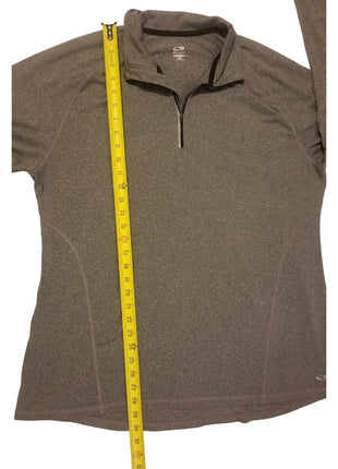 Champion Men's XXL Reflector Shirt Gray Long Sleeve Active Wear Top 1/4 Zipper