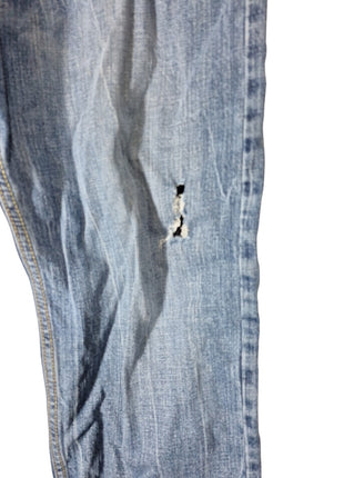 American Eagle Men's Core Flex Relaxed Straight Distressed blue jeans 38x32