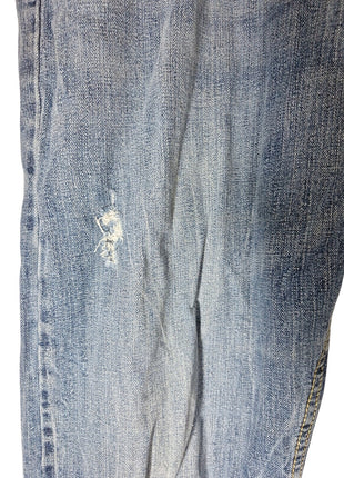 American Eagle Men's Core Flex Relaxed Straight Distressed blue jeans 38x32