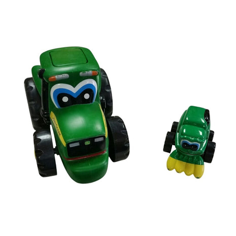 John Deere Green Toy Tractor & Combine Set