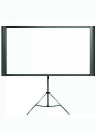 Portable Projector Screen With Tripod Stand 100-Inch 16:9 HD Retractable Matte White For Home Theater & Office Presentations