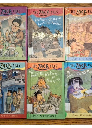 Lot of 6 - The Zack Files Books Dan Greenburg Hardcover - 13 16 17 21 22 27