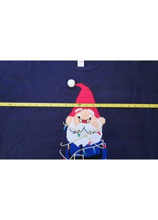 Ugly Christmas Sweater Women’s 3X (22W/24W) Gnome All Tied Up Holiday Time