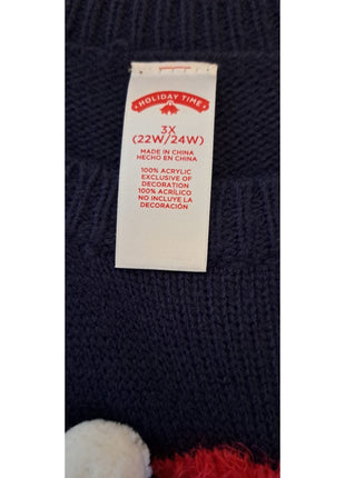 Ugly Christmas Sweater Women’s 3X (22W/24W) Gnome All Tied Up Holiday Time