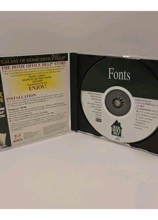 Galaxy of Home Office 2600 Fonts, 1995, Copy And Paste To Any Folder, Windows