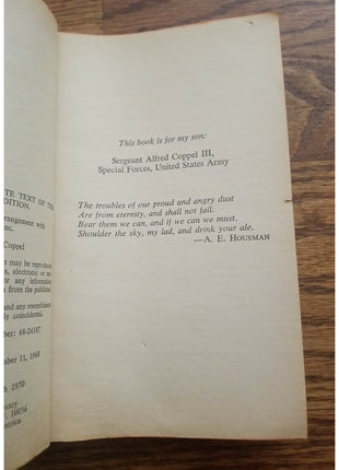 Order of Battle by Alfred Coppel - Paperback 1970