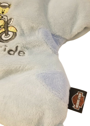 Harley-Davidson Motorcycles Born to Ride Baby Plush Teddy Bear Powder Blue