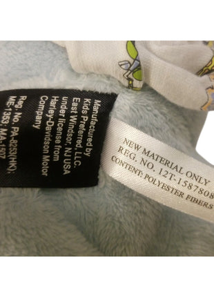 Harley-Davidson Motorcycles Born to Ride Baby Plush Teddy Bear Powder Blue