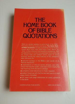 The Home Book of Bible Quotations - Burton Stevenson PB Harper & Row