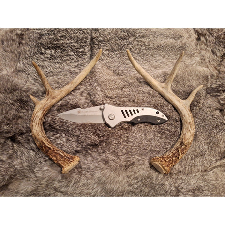 Smith & Wesson CK5 Bullseye Stainless Steel Handle Pocket Knife w/ Belt Clip