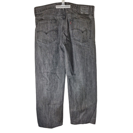 Rare Levi’s 562 Men’s Loose Taper Jeans Size 36x30 Black Denim Button-Fly